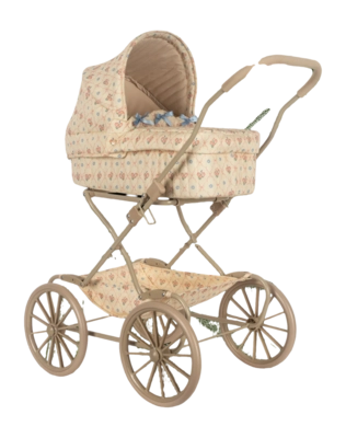 Poppenwagen Konges Sløjd Doll Pram Fleur Decor