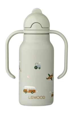 Thermosfles Liewood Kimmie Bottle Vehicles / Dove Blue 250ml