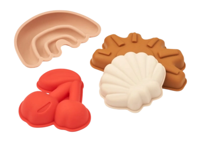 Jeu Gill Moules à Sable 4-Pack Liewood Cherries / Apple Blossom
