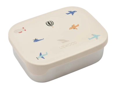 Brotdose Liewood Arthur Printed Lunchbox Aviator / Ecru