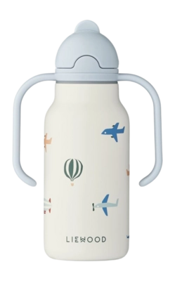 Wasserflasche Liewood Kimmie Water Bottle 250 ml Kinder Aviator / Ecru / Light Blue