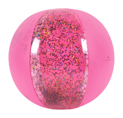 Strandball Konges Sløjd Transparent Beach Ball Transparent Pink