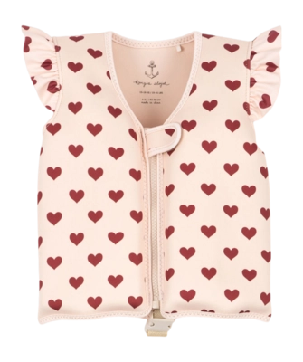 Gilet de Natation Konges Sløjd Avery Swim Vest Amour Rouge (2-3 ans)