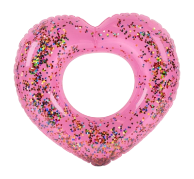 Schwimmring Konges Sløjd Swim Ring Heart Multi Heart Transparent