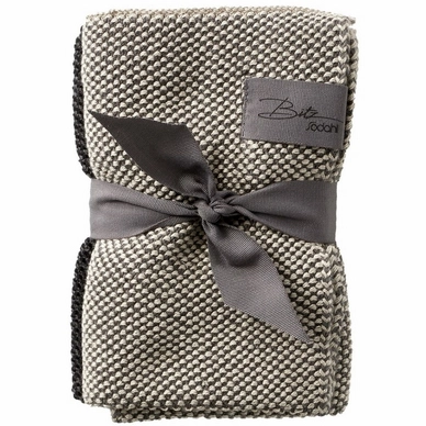 Torchon Bitz Organic Grey Black (2-pièces)