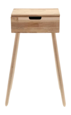 Side Table Villa Collection Ebern White Washed 30 x 40 x 80 cm 25