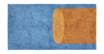 Vloerkleed Villa Collection Styles Blue Amber 70 x 140 cm