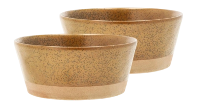 Bol Villa Collection Evig Amber 15 x 6,5 cm (Lot de 2)