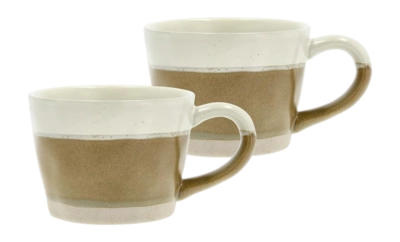 Tasse Villa Collection Evig Brown Cream 0,3 L (Lot de 2)