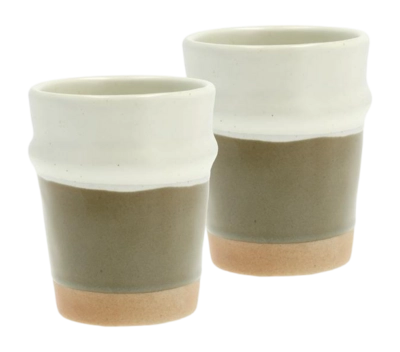 Tasse Villa Collection Evig Brown Cream 0,35 L (Lot de 2)