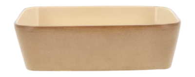 Plat et Saladier Bitz Rectangular Wood Sand 28 x 21 cm (2 Pièces)