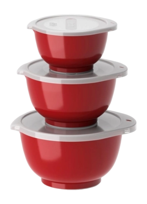 Mixing Bowl Set Rosti Margrethe Mini Red (Set of 3)