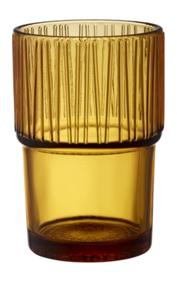 Verre à Macchiato Bitz Kusintha Ambre 38 cl (4 Pièces)