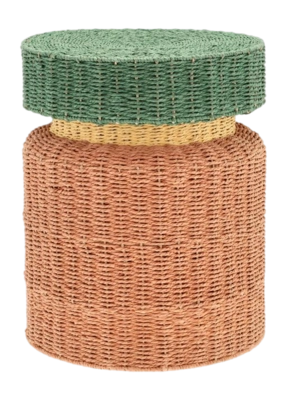 Bijzettafel/Kruk Villa Collection Styles Amber Green 40 x 50 cm