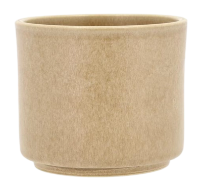 Bloempot Villa Collection Leer Cream 13 x 11 cm