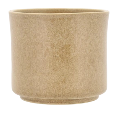 Bloempot Villa Collection Leer Cream 15 x 13 cm
