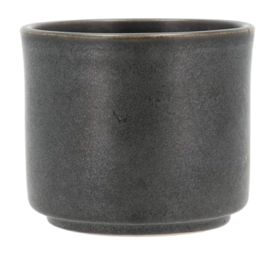 Bloempot Villa Collection Leer Black Metallic 13 x 11 cm