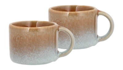 Espresso Mug Villa Collection Styles Blue Amber 8 cl (Set of 2) 25