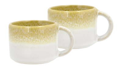 Tasses à Expresso Villa Collection Styles Yellow Cream 8 cl (Lot de 2)