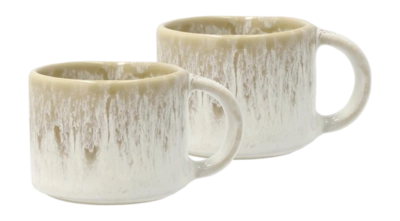 Espresso Mug Villa Collection Styles Cream Sand 8 cl (Set of 2)