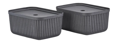 Opbergbox Zone Denmark Pulp Black 32 x 23 cm (2-delig)