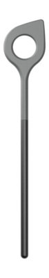 Ladle Rosti w Hole Optima Black Nylon 31 cm