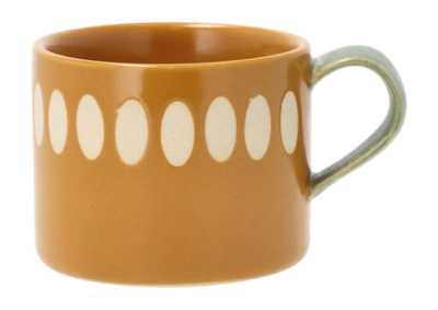 Mug Villa Collection Styles Amber Green 0.2 L (Set of 2)
