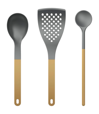 Kitchen Set Rosti 1 Optima Curry Nylon (Set of 3)