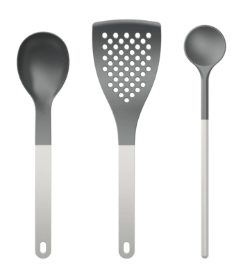 Kitchen Set Rosti 1 Optima White Nylon (Set of 3)