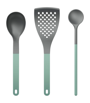 Kitchen Set Rosti 1 Optima Nordic Green Nylon (Set of 3)
