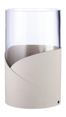 Vase Lind DNA Fold L Nupo Oyster White