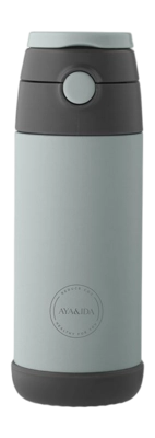 Thermosfles AYA&IDA Drinking Bottle Kids straw Mint Green 350 ml