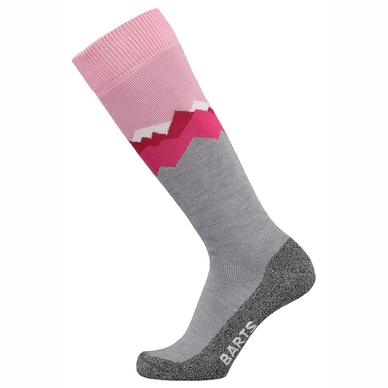 Skisok Barts Unisex Skisock Mountains Pink