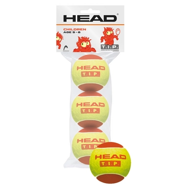 Balles de Tennis HEAD 3B TIP Red