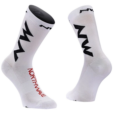 Fietssok Northwave Extreme Air Socks White Black Red 21