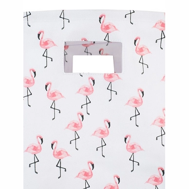 Mandje Jollein XL Canvas Flamingo