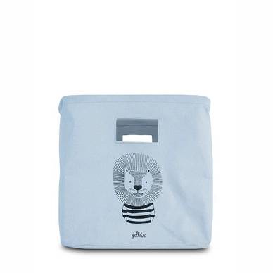 Mandje Jollein Canvas Wild Animals Soft Blue