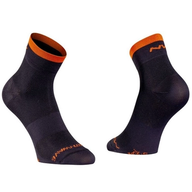 Fietssok Northwave Origin Socks Black Siena Orange