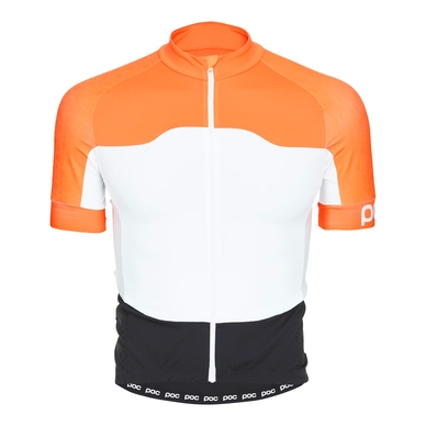 Fietsshirt POC Men Avip SS Ceramic Zink Orange Hydrogen White