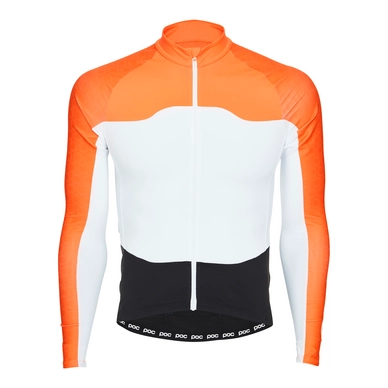 Fietsshirt POC Men Avip LS Ceramic Zink Orange Hydrogen White