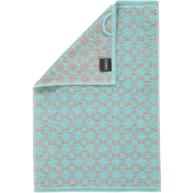 Gastendoek Cawö Diamant Turquoise (set van 6)