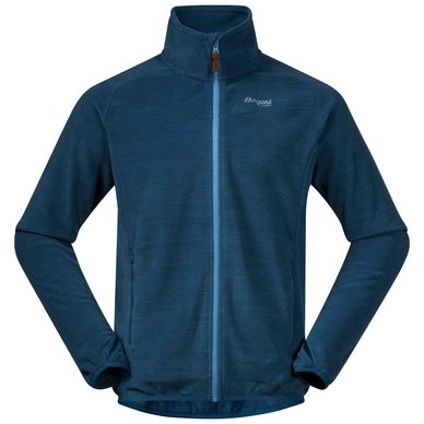 Gilet Bergans Men Hareid Fleece NoHood Stone Blue Mel
