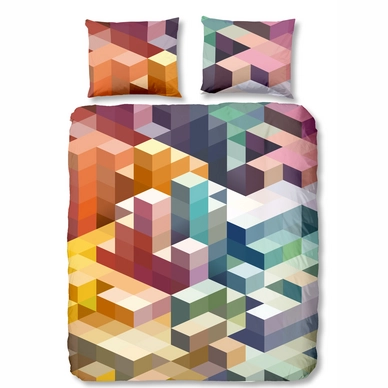 Dekbedovertrek Good Morning Cubes Multi Katoen