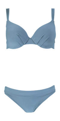 Bikini Barts Womens Solid Wire Blue