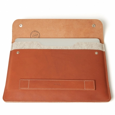 Laptophoes Castelijn & Beerens Renee Willem Macbook Sleeve 13" Lichtbruin