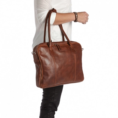 Laptoptas Castelijn & Beerens Renee Nellie 15,6" Lichtbruin