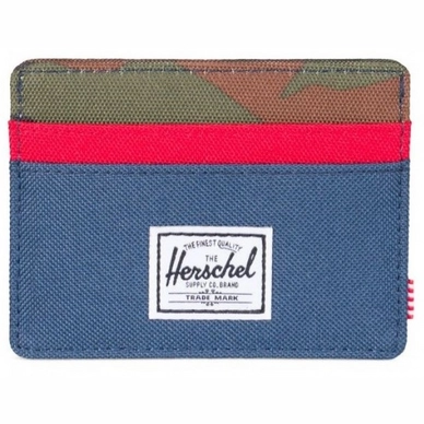 Portefeuille Herschel Supply Co. Charlie Navy Red Woodland Camo