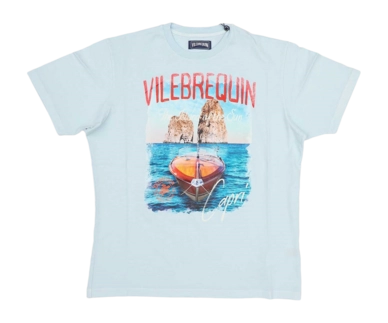 T-Shirt Vilebrequin Men V67 Azzurro Chiaro