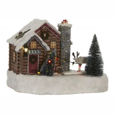 Luville Deers House White Battery Operated