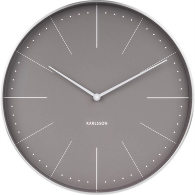 Uhr Karlsson Normann Station Warm Grey Brushed Case 27,5 cm